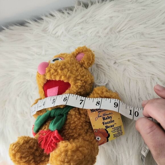 Vintage 1987 Baby Fozzie Bear Muppet Plush with Scarf 8” - Picture 6 of 7